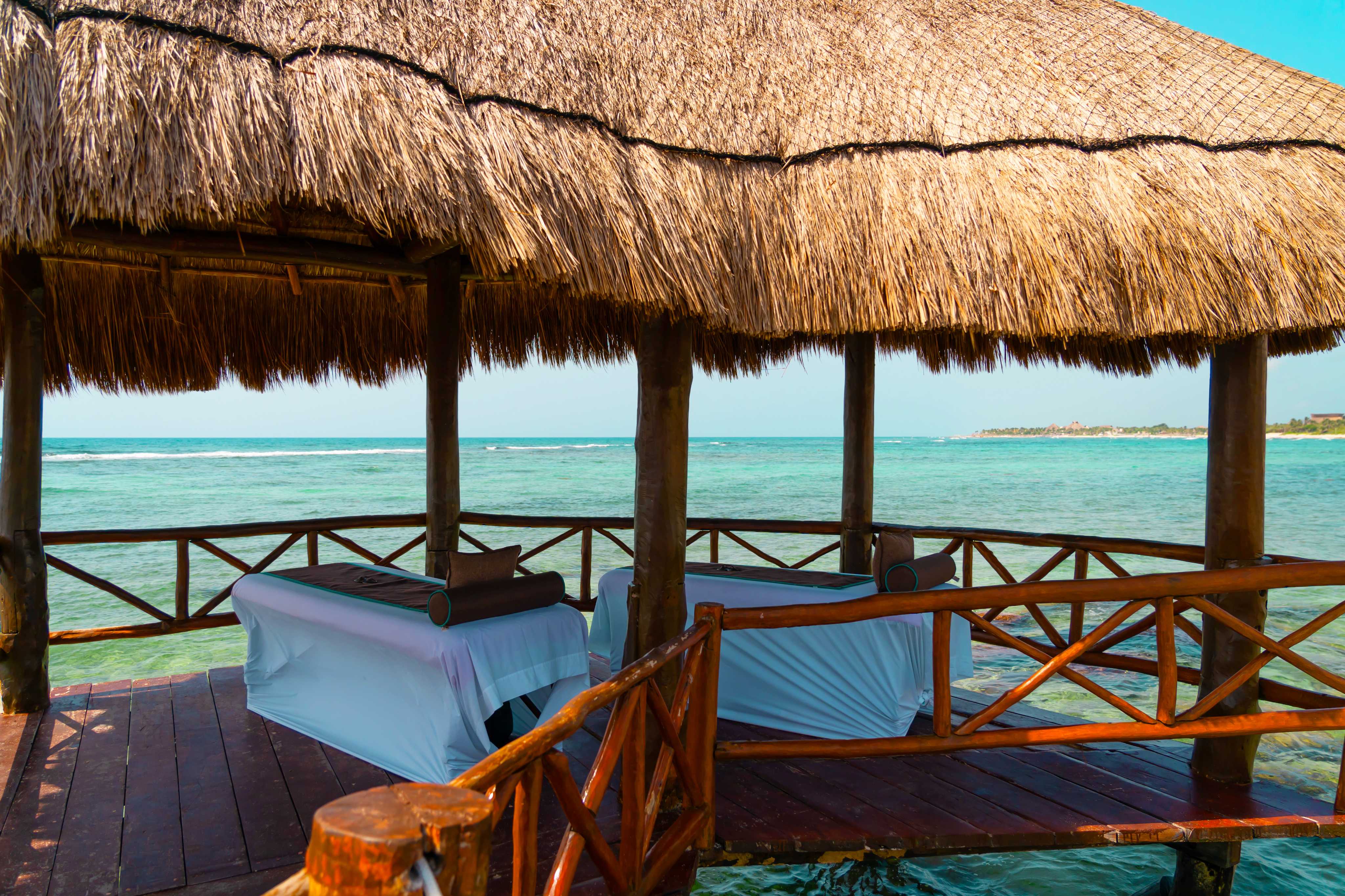 Playa frente a Hotel Grand Oasis Tulum