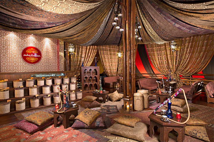 Restaurante Schila Bar que se encuentra dentro de Market Place no Hotel The Pyramid at Grand Oasi