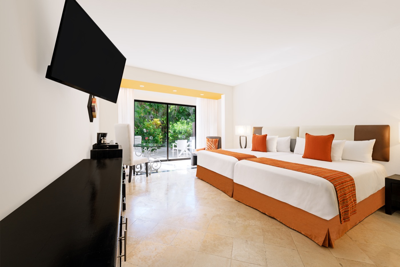 Galeria de Quartos: Quarto com dos camas no hotel Grand Oasis Tulum Riviera.
